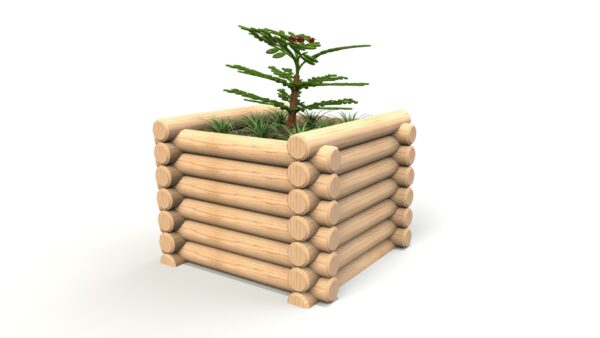 0.9m Round Log Planter - Image 2