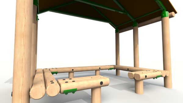 3.0 x 1.9m Shelter With Seats - Image 3