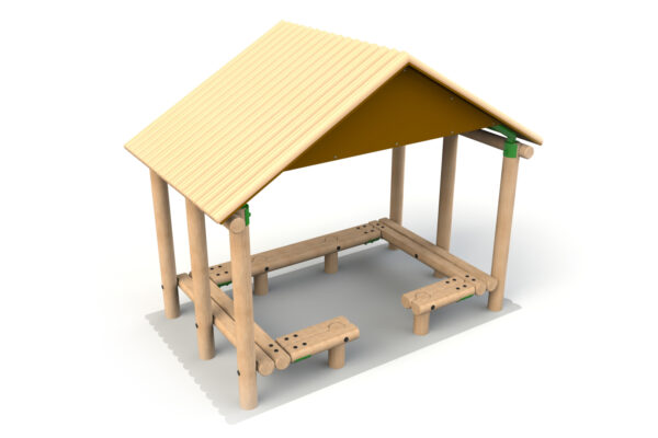 3.0 x 1.9m Shelter With Seats