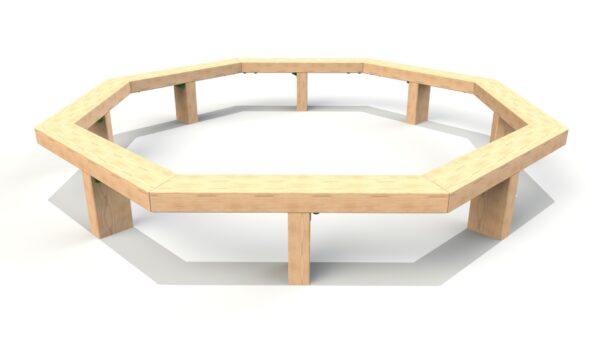 3m Octagonal Tree Seat - Image 2