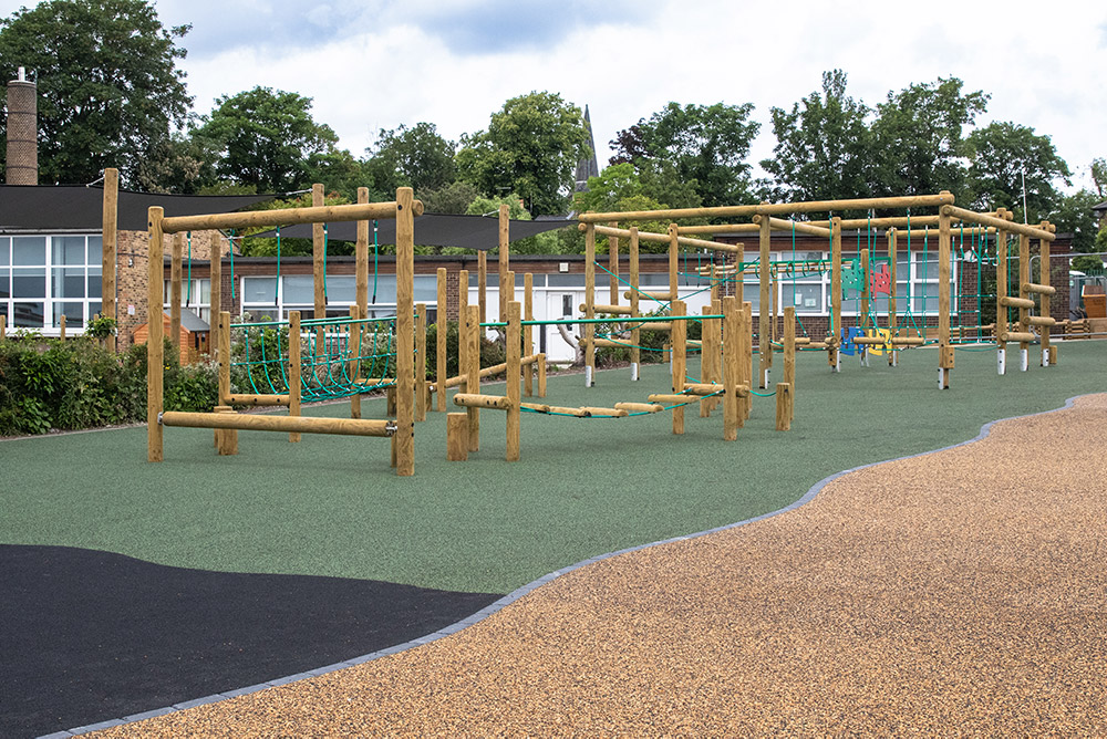 School Playground Equipment In Harrogate - Wooden Climbing Frame